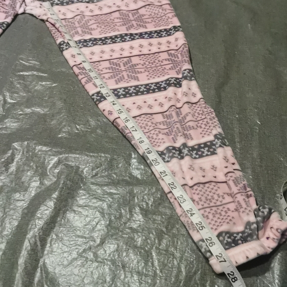 Kensie Medium PJ Set Long sleeved top pant bottoms Pink Grey Gray Pajama Pajamas - Picture 10 of 16